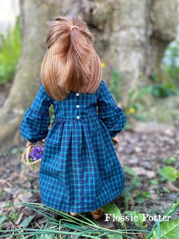 Flossie Potter 18 Inch Historical 1800s Simple Stitches Dress 18" Doll Clothes larougetdelisle