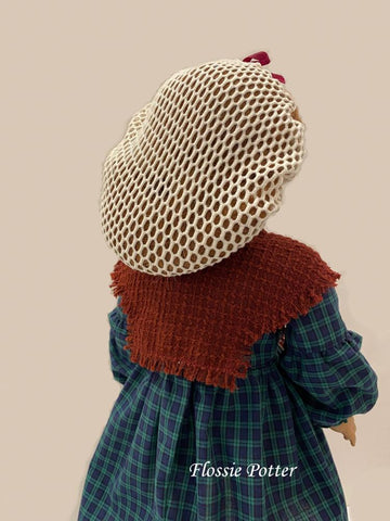 Flossie Potter 18 Inch Historical 1800s Simple Stitches Heart Warmer & Snood 18" Doll Accessory Pattern larougetdelisle