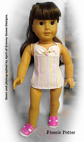 Flossie Potter 18 Inch Historical 1950s Swimsuit and Retro Swim Cap Bundle 18" Doll Clothes Pattern larougetdelisle