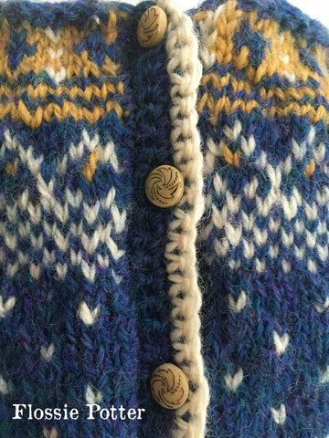 Flossie Potter Knitting Starry Starry Night Cardigan Knitting Pattern larougetdelisle
