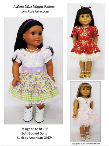 Little Miss Muffett 18 Inch Modern Faerie Faye 18" Doll Clothes Pattern larougetdelisle