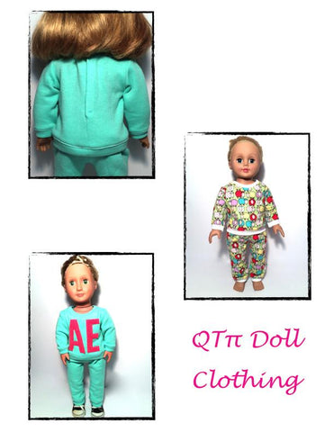 QTπ Doll Clothing 18 Inch Modern Fast Track Suit 18" Doll Clothes Pattern larougetdelisle