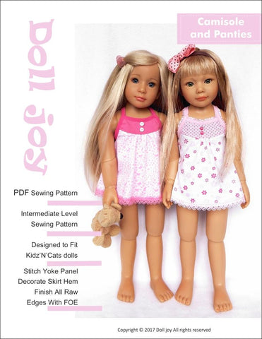 Doll Joy Kidz n Cats Camisole and Panties Pattern for Kidz N Cats Dolls larougetdelisle