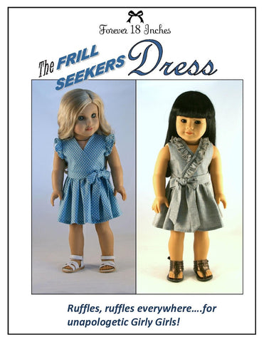 Forever 18 Inches 18 Inch Modern Frill Seekers Dress 18" Doll Clothes Pattern larougetdelisle