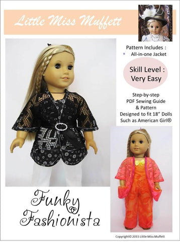 Little Miss Muffett 18 Inch Modern Funky Fashionista Jacket 18" Doll Clothes larougetdelisle