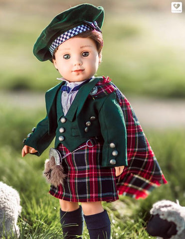 Genniewren 18 Inch Modern Prince Charlie Jacket and Vest 18" Doll Clothes Pattern larougetdelisle