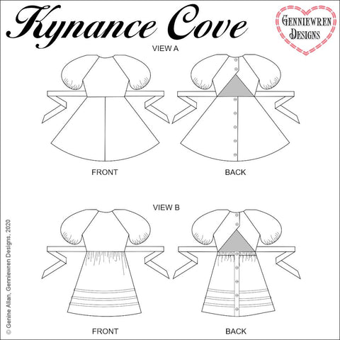 Genniewren 18 Inch Modern Kynance Cove Dress 18" Doll Clothes larougetdelisle