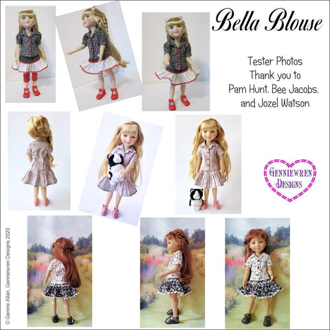 Genniewren Ruby Red Fashion Friends Bella Blouse Doll Clothes Pattern for Ruby Red Fashion Friends larougetdelisle