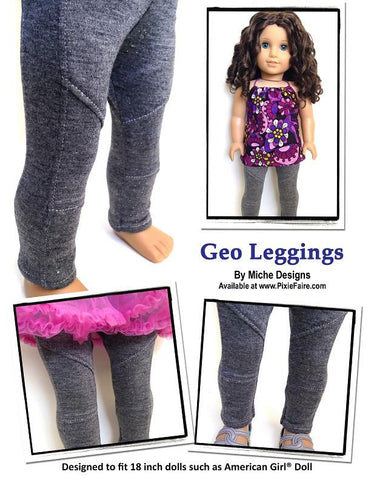 Miche Designs 18 Inch Modern Geo Leggings 18" Doll Clothes larougetdelisle