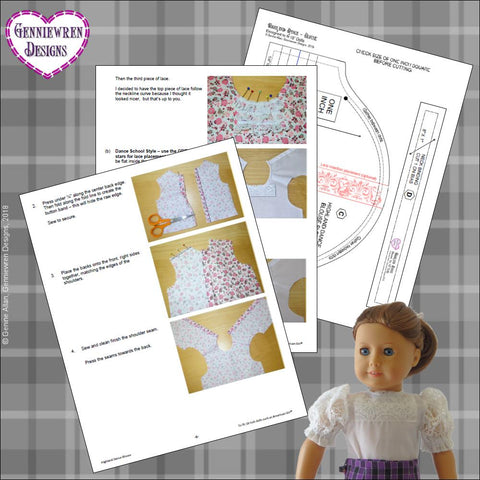 Genniewren 18 Inch Modern Girl's Highland Bundle 18" Doll Clothes Pattern larougetdelisle