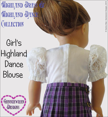 Genniewren 18 Inch Modern Girl's Highland Bundle 18" Doll Clothes Pattern larougetdelisle