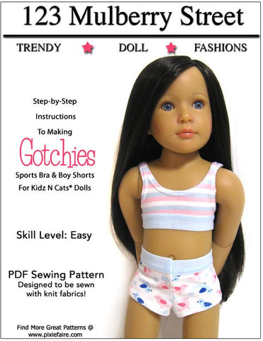 123 Mulberry Street Kidz n Cats Gotchies Pattern for Kidz N Cats Dolls larougetdelisle