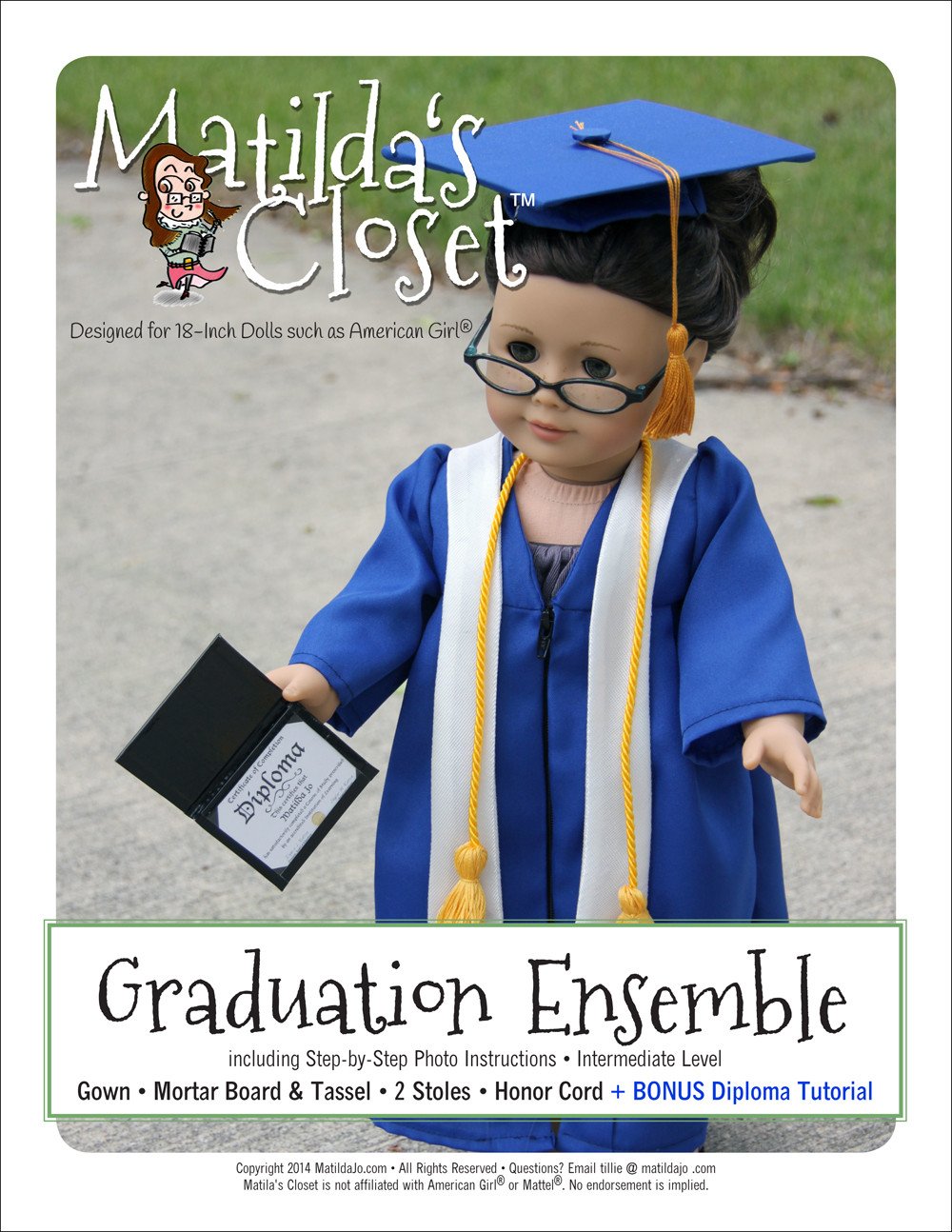 crochet graduation doll free pattern