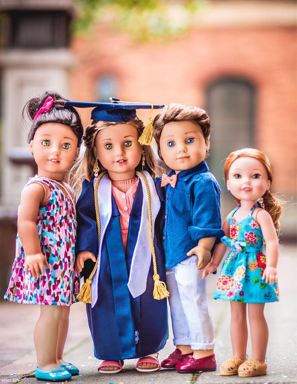 american girl doll graduation gown