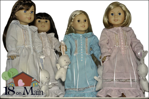 18 On Main 18 Inch Modern Heirloom Dreams 18" Doll Clothes Pattern larougetdelisle