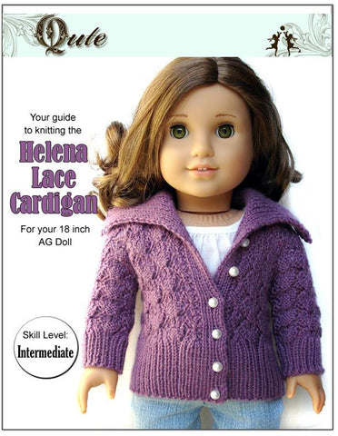 Qute Knitting Helena Lace Cardigan Knitting Pattern larougetdelisle