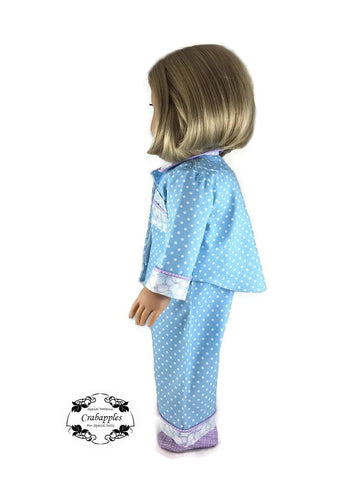 Crabapples 18 Inch Modern Pajama Party 18" Doll Clothes Pattern larougetdelisle