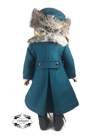 Crabapples 18 Inch Modern Classic Coat and Classic Hat Bundle 18" Doll Clothes Pattern larougetdelisle