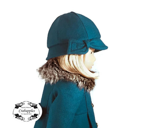 Crabapples 18 Inch Modern Classic Coat and Classic Hat Bundle 18" Doll Clothes Pattern larougetdelisle