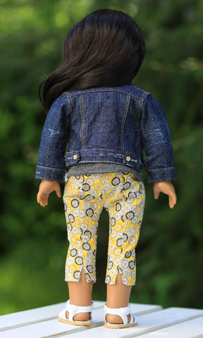 Liberty Jane 18 Inch Modern Denim Jacket 18" Doll Clothes Pattern larougetdelisle