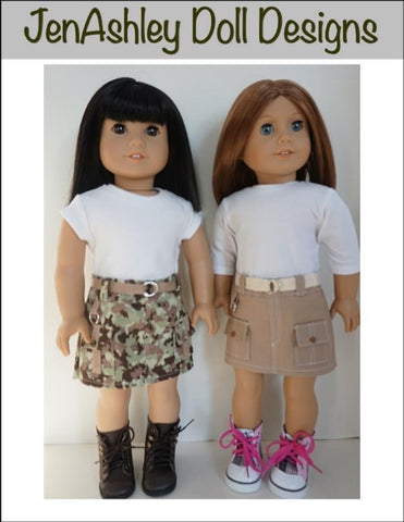 Jen Ashley Doll Designs 18 Inch Modern Safari Skort 18" Doll Clothes larougetdelisle