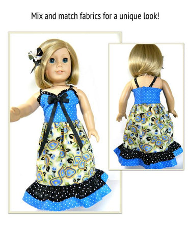 Jelly Bean Soup Designs 18 Inch Modern Patio Dress 18" Doll Clothes Pattern larougetdelisle