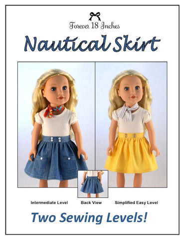 Forever 18 Inches Journey Girl Nautical Skirt for Journey Girls Dolls larougetdelisle