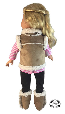 Crabapples Journey Girl Chilly Morning Vest Pattern for Journey Girls Dolls larougetdelisle