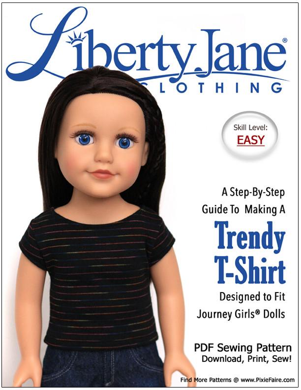 Free T Shirt Pattern For Journey Girls Dolls Pixie Faire