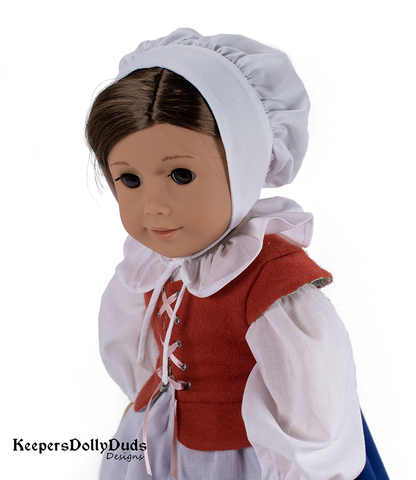 Keepers Dolly Duds Designs 18 Inch Historical Pretty Pilgrim 18" Doll Clothes Pattern larougetdelisle