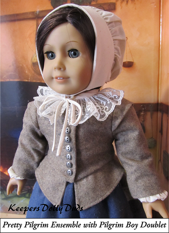 Keepers Dolly Duds Designs 18 Inch Boy Doll Pilgrim Boy 18" Doll Clothes Pattern larougetdelisle