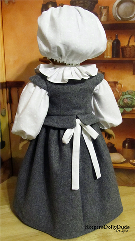 Keepers Dolly Duds Designs 18 Inch Historical Pretty Pilgrim 18" Doll Clothes Pattern larougetdelisle