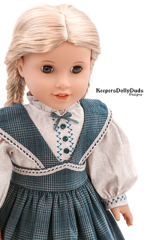 Keepers Dolly Duds Designs 18 Inch Historical Amy's School Jumper 18" Doll Clothes Pattern larougetdelisle