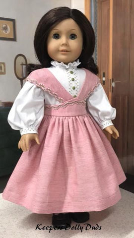 Keepers Dolly Duds Designs 18 Inch Historical Amy's School Jumper 18" Doll Clothes Pattern larougetdelisle