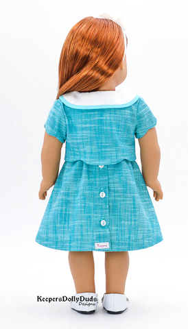 Keepers Dolly Duds Designs 18 Inch Modern Church Tea Dress 18 inch Doll Clothes Pattern larougetdelisle