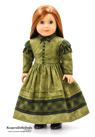 Keepers Dolly Duds Designs 18 Inch Historical Beth 18" Doll Clothes Pattern larougetdelisle