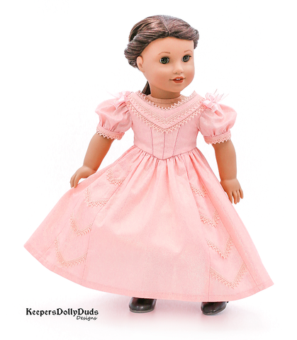 Keepers Dolly Duds Designs 18 Inch Historical Meg's Ball Gown 18" Doll Clothes Pattern larougetdelisle