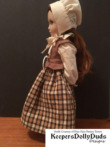 Keepers Dolly Duds Designs A Girl For All Time Pretty Pilgrim Pattern For A Girl For All Time Dolls larougetdelisle