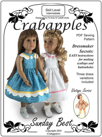 Crabapples Kidz n Cats Sunday Best Pattern for Kidz n Cats Dolls larougetdelisle