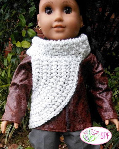 Sweet Pea Fashions Crochet Sagittaria Crocheted Cowl 18" Doll Clothes larougetdelisle