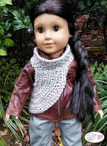 Sweet Pea Fashions Crochet Sagittaria Crocheted Cowl 18" Doll Clothes larougetdelisle