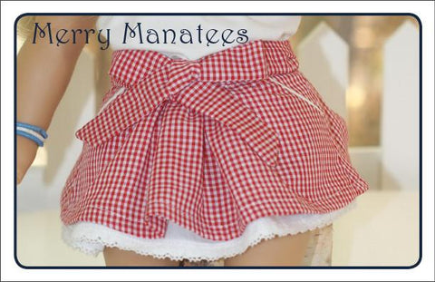 Merry Manatees 18 Inch Modern Life's a Beach Skirt 18" Doll Clothes larougetdelisle