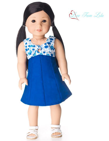 Love From Lola 18 Inch Modern Knot Your Dress 18" Doll Clothes Pattern larougetdelisle