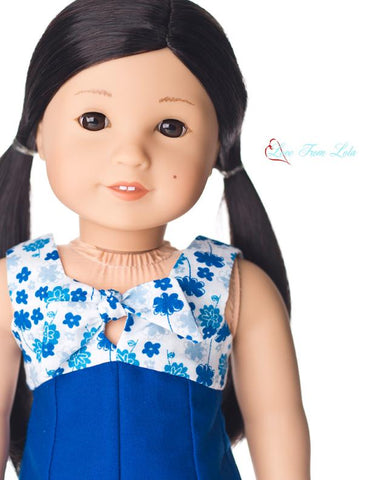Love From Lola 18 Inch Modern Knot Your Dress 18" Doll Clothes Pattern larougetdelisle