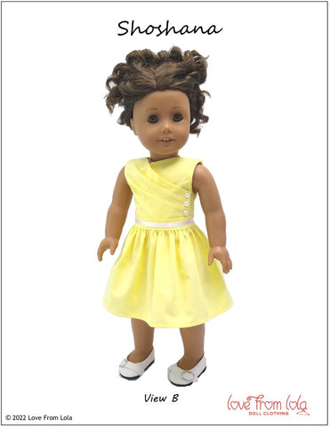 Love From Lola 18 Inch Modern Shoshana 18" Doll Clothes Pattern larougetdelisle