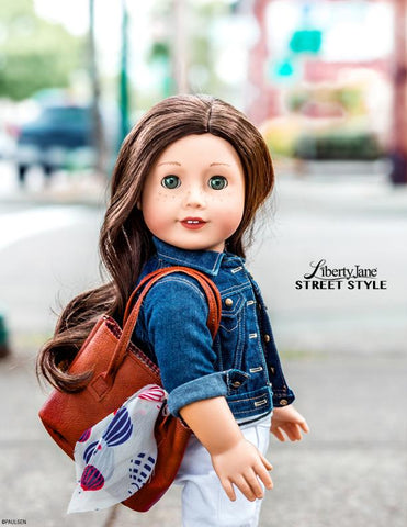 Liberty Jane 18 Inch Modern Denim Jacket 18" Doll Clothes Pattern larougetdelisle