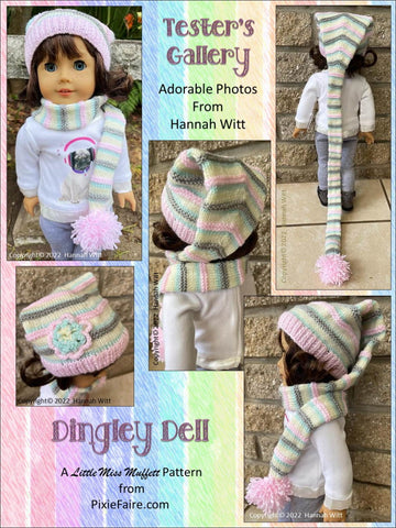 Little Miss Muffett Knitting Dingley Dell 18" Knitting Pattern larougetdelisle