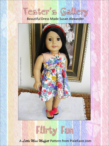 Little Miss Muffett 18 Inch Modern Flirty Fun 18" Doll Clothes Pattern larougetdelisle