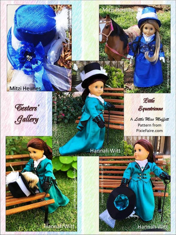 Little Miss Muffett 18 Inch Historical Little Equestrienne 18" Doll Clothes Pattern larougetdelisle