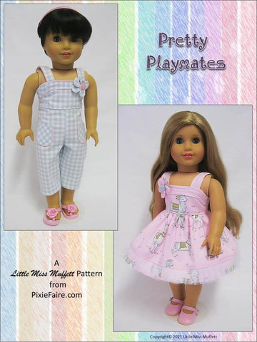 Little Miss Muffett 18 Inch Modern Pretty Playmates 18" Doll Clothes Pattern larougetdelisle